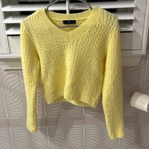 Yellow sweater from Mango